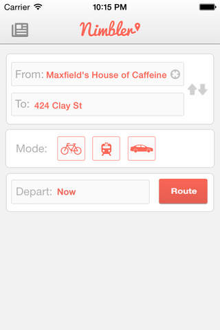 Nimbler SF - Real-time navigation for transit, bike, and Uber for San Francisco Bay Area screenshot 4