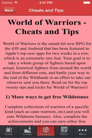 Guide For World of Warriors screenshot 2