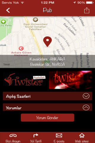 Twister Pub Bestekar Ankara screenshot 2