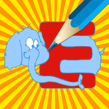 AEIOU Coloring Book- Paint and Teach Vowels to your Kids LOGO-APP點子