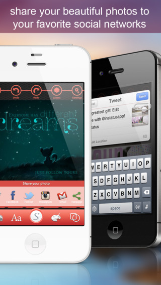 【免費攝影App】inStatus - A creative editor making your photos gorgeous-APP點子