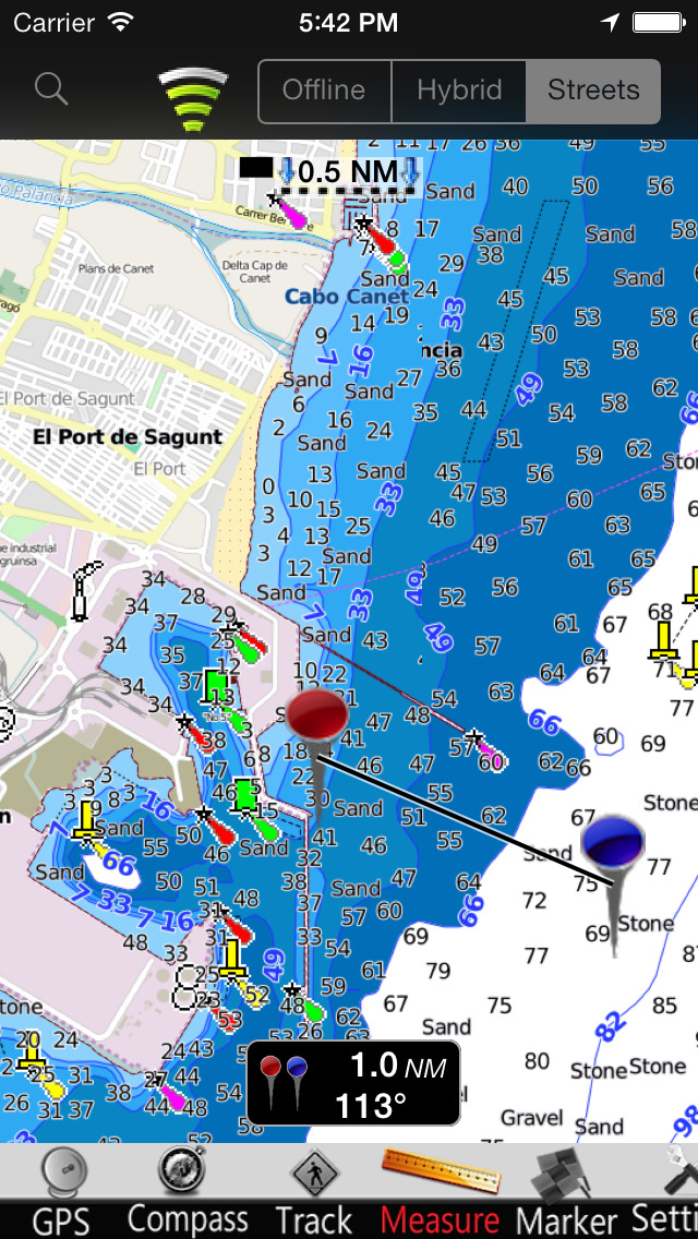 Valencia GPS Nautical charts