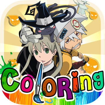 Coloring Anime & Manga Book : Cartoon Pictures Painting – Soul Eater For Kids 教育 App LOGO-APP開箱王