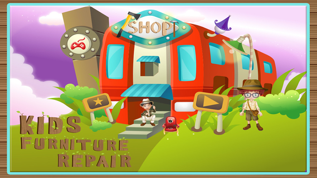 Kids Furniture Repair Shop – Fix the house furniture in this carpenter game for little kids