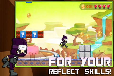 Chibi Ninja Hero  - Free Addictive Running Game screenshot 2