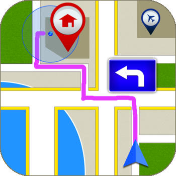 Draw on Map : Make iCONic Way - Create Your Own Map And add Waypoint or Tracks with Universal GPS APP LOGO-APP點子