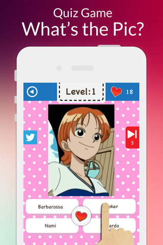 Luffy Manga Character Guess : Onepiece Quiz Edition Game Free screenshot 2