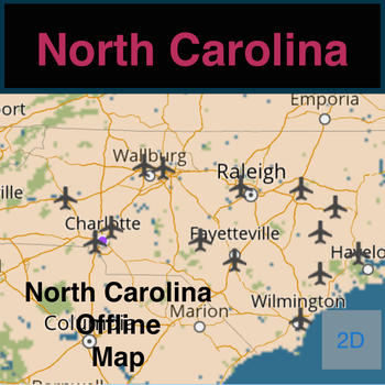 North Carolina/Charlotte Offline Map with Real Time Traffic Cameras Pro LOGO-APP點子