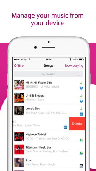 【免費音樂App】Cloud Music Player & Downloader - Free space with Dropbox, Google Drive, OneDrive, Box and ownCloud-APP點子