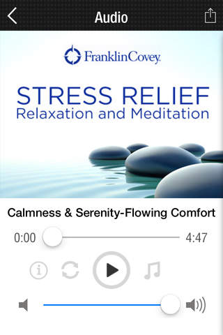 Premium Access - Franklin Covey Stress Relief Relaxation & Meditation screenshot 4