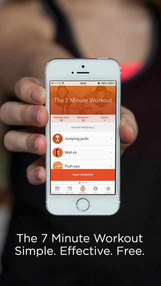 【免費健康App】The 7 Minute Workout - Get fit quick with high intensity interval training-APP點子