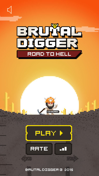 Brutal Digger – popular reaction timekiller arcade game with accelerometer and rock music