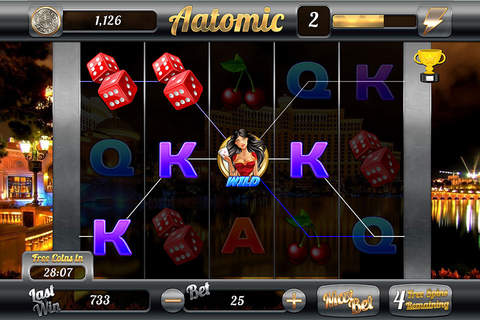 Aatomic Slots All Star (777 Gold Bonanza) - Lucky Journey Slot Machine screenshot 3