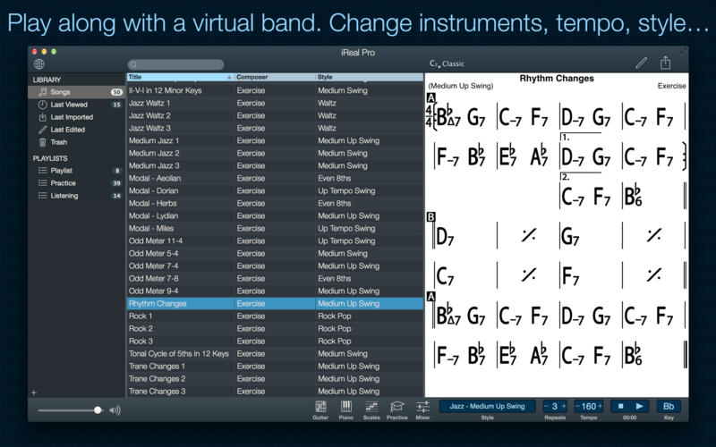 ireal pro song list