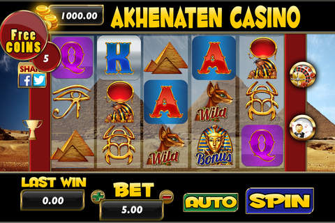 Aakheneten Casino Slots - Roulette and Blackjack 21 screenshot 2