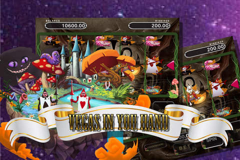 Wonder Alice Deluxe Free Vegas Wheels of Wonderland Fortune & Spin Slot screenshot 2