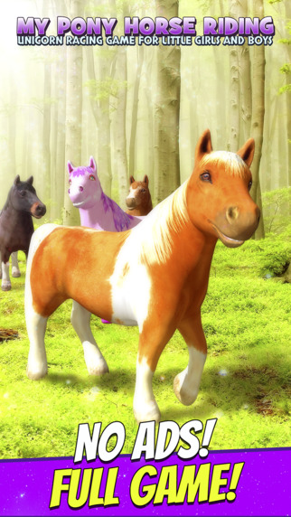 My Pony Horse Riding - Unicorn Racing Game For Little Girls and Boys