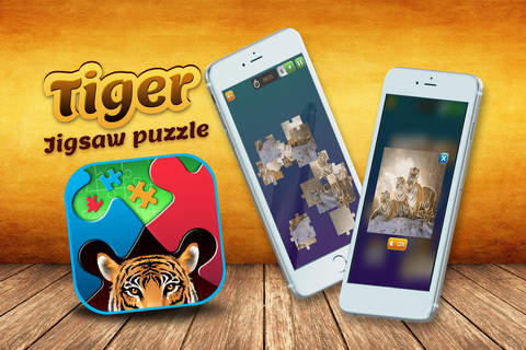 Tiger Jigsaw Game – Combine Piece.s To Complete Best Wild Animal Puzzle Picture screenshot 3