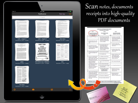 【免費商業App】Fast Scanner : Quickly scan images + books + receipts into PDF document file-APP點子