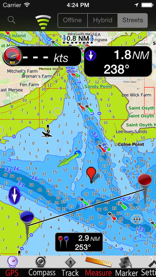 London-Thames GPS Nautical charts