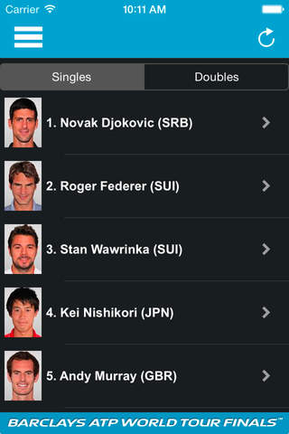 Barclays ATP World Tour Finals screenshot 4
