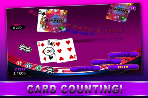 Aaah! 21 New Years Blackjack -  myVegas Las Vegas Casino Pro screenshot 4