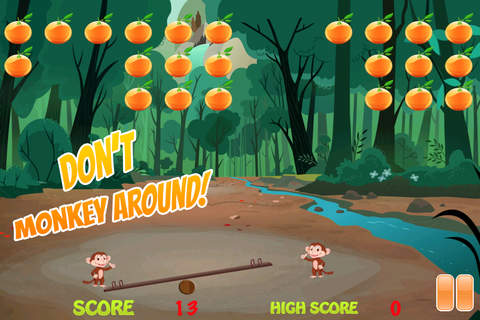 A Jungle Monkey Jumper - Fruit Catching Game screenshot 2