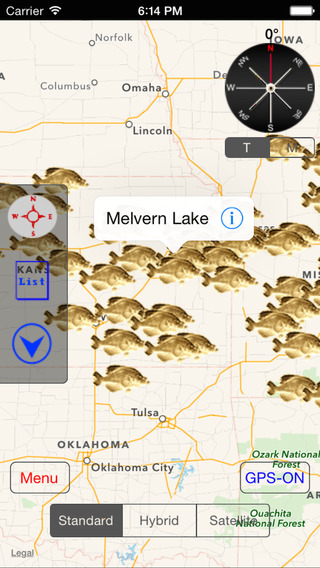Kansas-Missouri: Fishing Lakes