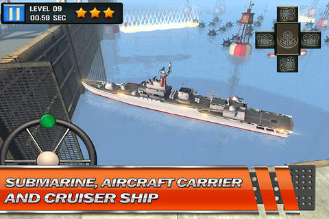 Nuclear Sub Parking Simulator 3D Modern Army Real Combat Boat Driving Game screenshot 3