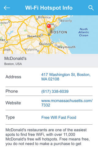 Boston Free Wi-Fi Hotspots screenshot 3