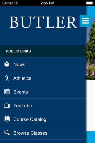 Butler University screenshot 2