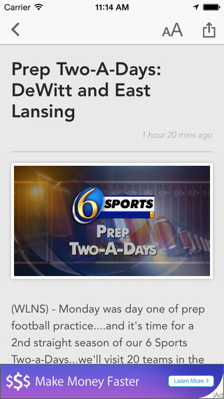 【免費運動App】WLNS 6 Sports-APP點子