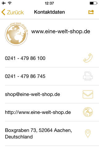 eine-welt-shop.de screenshot 4
