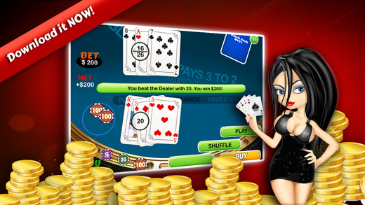 【免費遊戲App】Blackjack FREE - Casino Card Game 21-APP點子