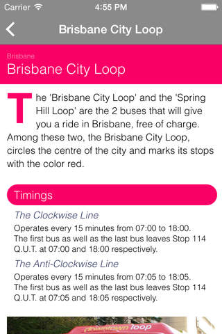 Free Ride Brisbane - City loop, City Hopper screenshot 2