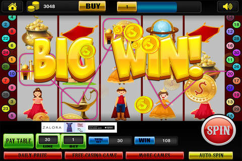 Aladdin's Slots Fantasy in Las Vegas Kingdom of Big Lucky Casino Free screenshot 4