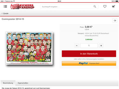 【免費運動App】Kickers Offenbach Fanshop-APP點子