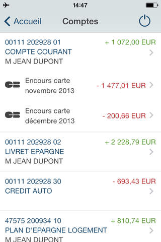 Banque Transatlantique mobile screenshot 2