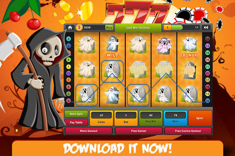 Halloween Slots LITE - Win Big Megamillions screenshot 4