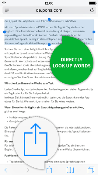 【免費書籍App】Dictionary German <-> English SCHOOL by PONS-APP點子