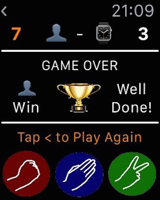 【免費遊戲App】Rock Paper Scissors_On Apple Watch-APP點子