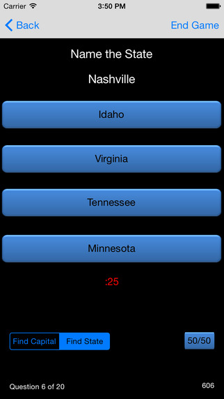 【免費遊戲App】Triviabilities - US Capitals Trivia Edition-APP點子