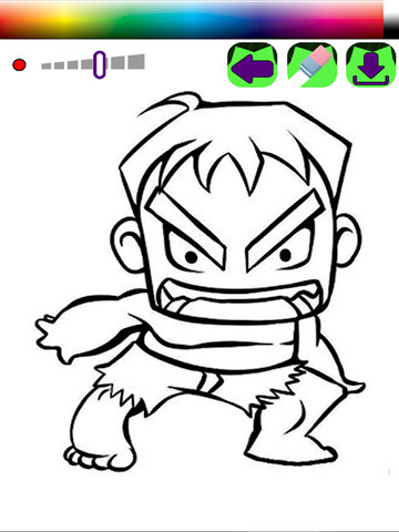 【免費遊戲App】Coloring Pages Kids Heroes For Hulk Edition-APP點子