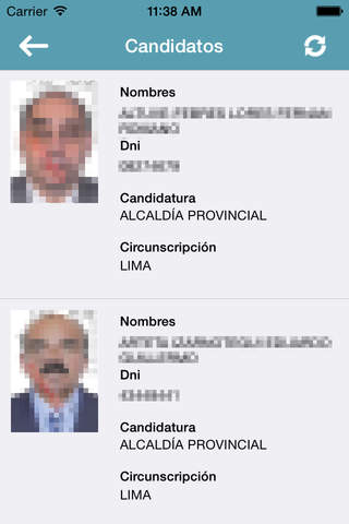 Candidatos 2014 - Perú screenshot 3