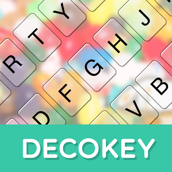 DECOKEY-Background/Button/Font Customizable English Keyboard LOGO-APP點子