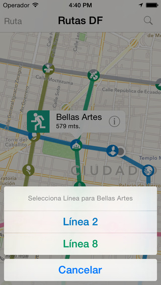 【免費旅遊App】Rutas DF (Free) Metro, Metrobús, Tren Ligero y Suburbano de la Cd. de México-APP點子