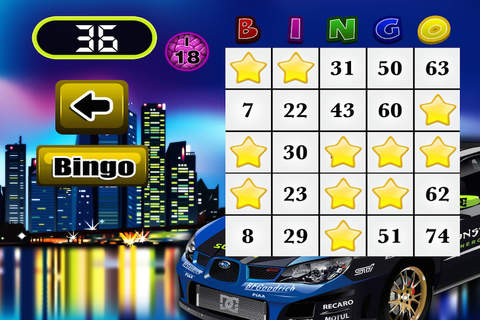 Crazy Cars Rush Bingo Fast Lane and Casino Racing Games screenshot 2