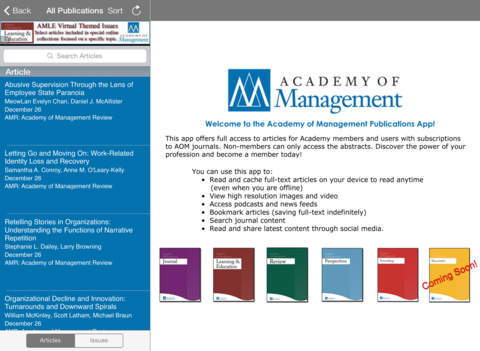 【免費商業App】Academy of Management Publications-APP點子