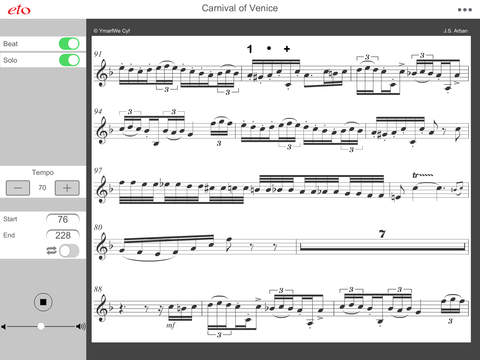 Carnival of Venice for Trumpet/ Cornet and Piano screenshot 2