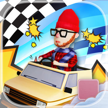 Hipster Funky Van Stunt Jumper - PRO - Downtown Obstacle Course Go Kart Race Game LOGO-APP點子